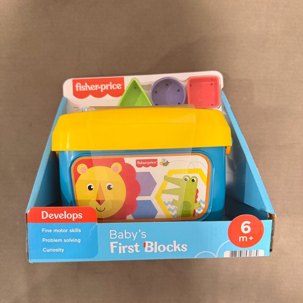 Fisher-Price Baby's First Blocks - Yellow and Blue